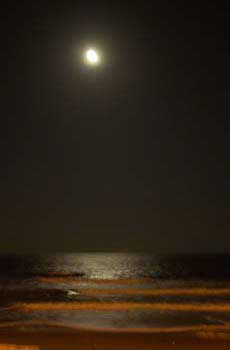 Moon on surf